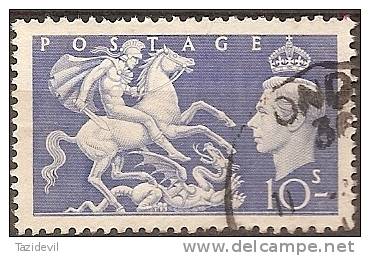 GREAT BRITAIN - 10/- King George VI And St George And The Dragon. Scott 288. Used - Ungebraucht
