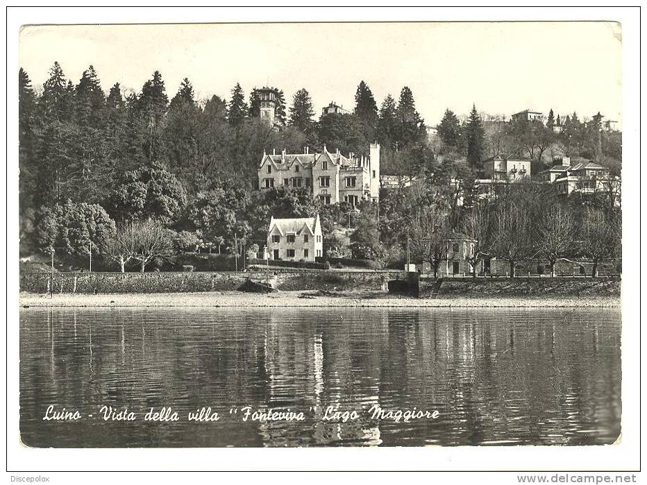 Z834 Luino (Varese) - Villa Fonteviva Presa Dal Lago Maggiore / Viaggiata - Luino