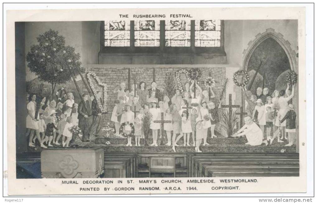 The Rushbearing Festival, Mural Decoration In St. Mary´s Church Ambleside - Ambleside