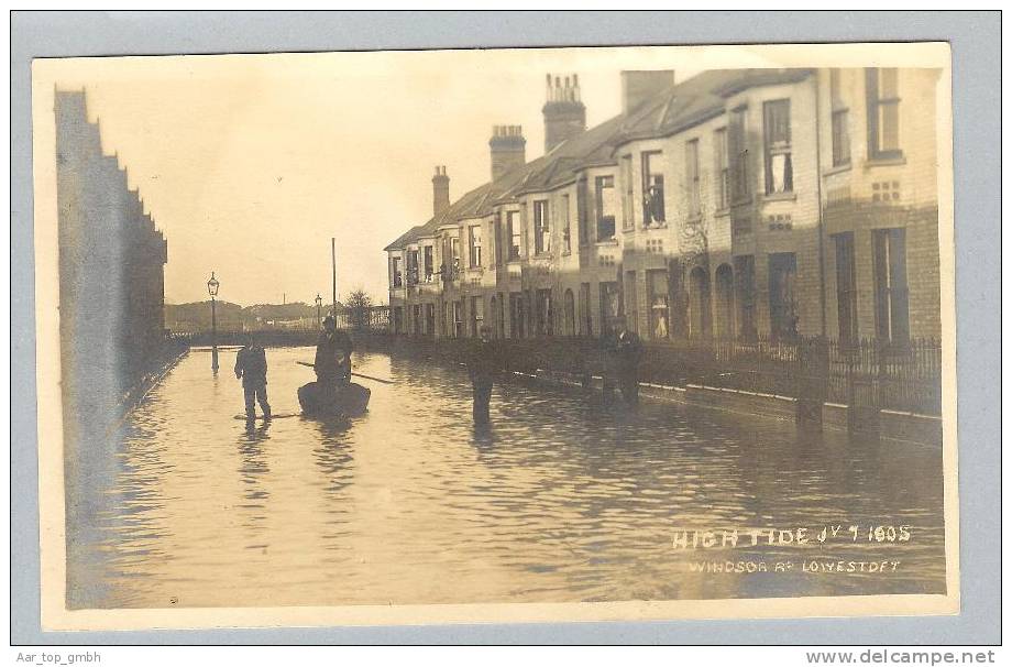 UK Suffolk LOWESTOFT Windsor Road Ungebraucht Hightide 1905-01-01 Foto - Lowestoft