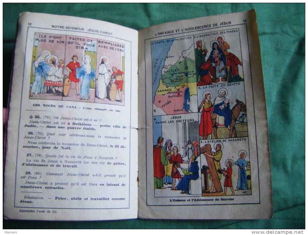 mon petit catechisme illustre par h. coquet -chanoine prigent  -tolra editeur a paris.vintage vieux francais