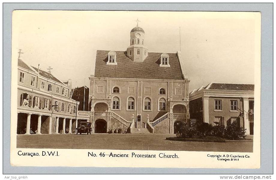 Curacao Protestant Church 1931-02-05 Foto A.D.Caprites&Co. - Autres & Non Classés