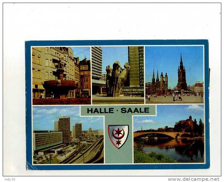 - ALLEMAGNE SAXE-ANHALT . HALLE;SAALE . VUES MULTIPLES - Halle (Saale)