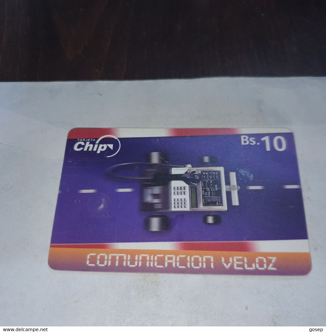 Bolivia-comunicacion Veloz-(5)-(000005052723)-(bs10)-chip Card-used+1card Prepiad Free - Bolivie