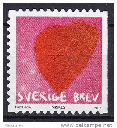 Sweden 2006 Mi. 2517  -   Grussmarke Herz Heart MNG - Nuevos
