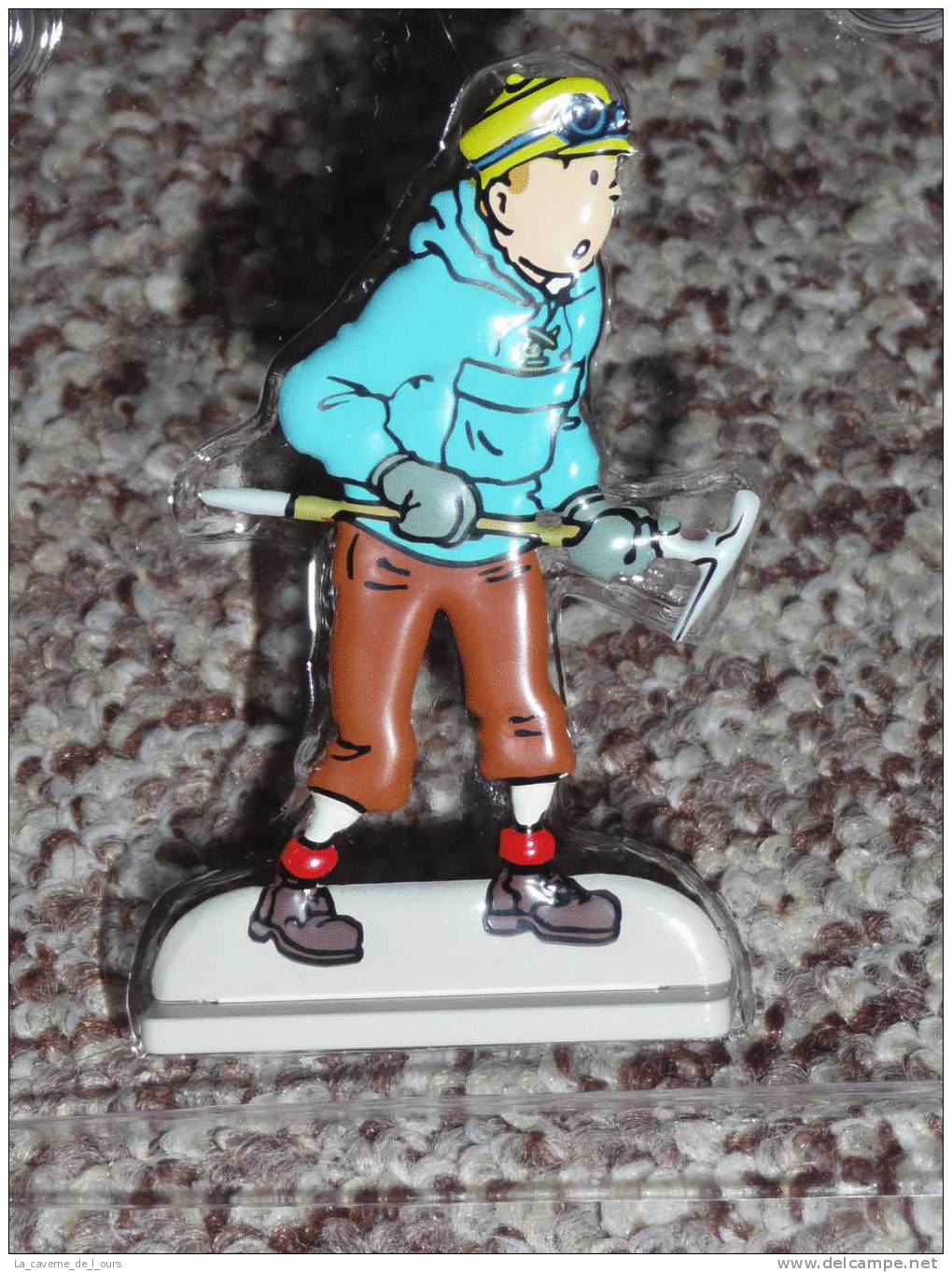 Figurine Tintin En Métal émaillé, Au Tibet, Hergé Moulinsart - Estatuas En Metal