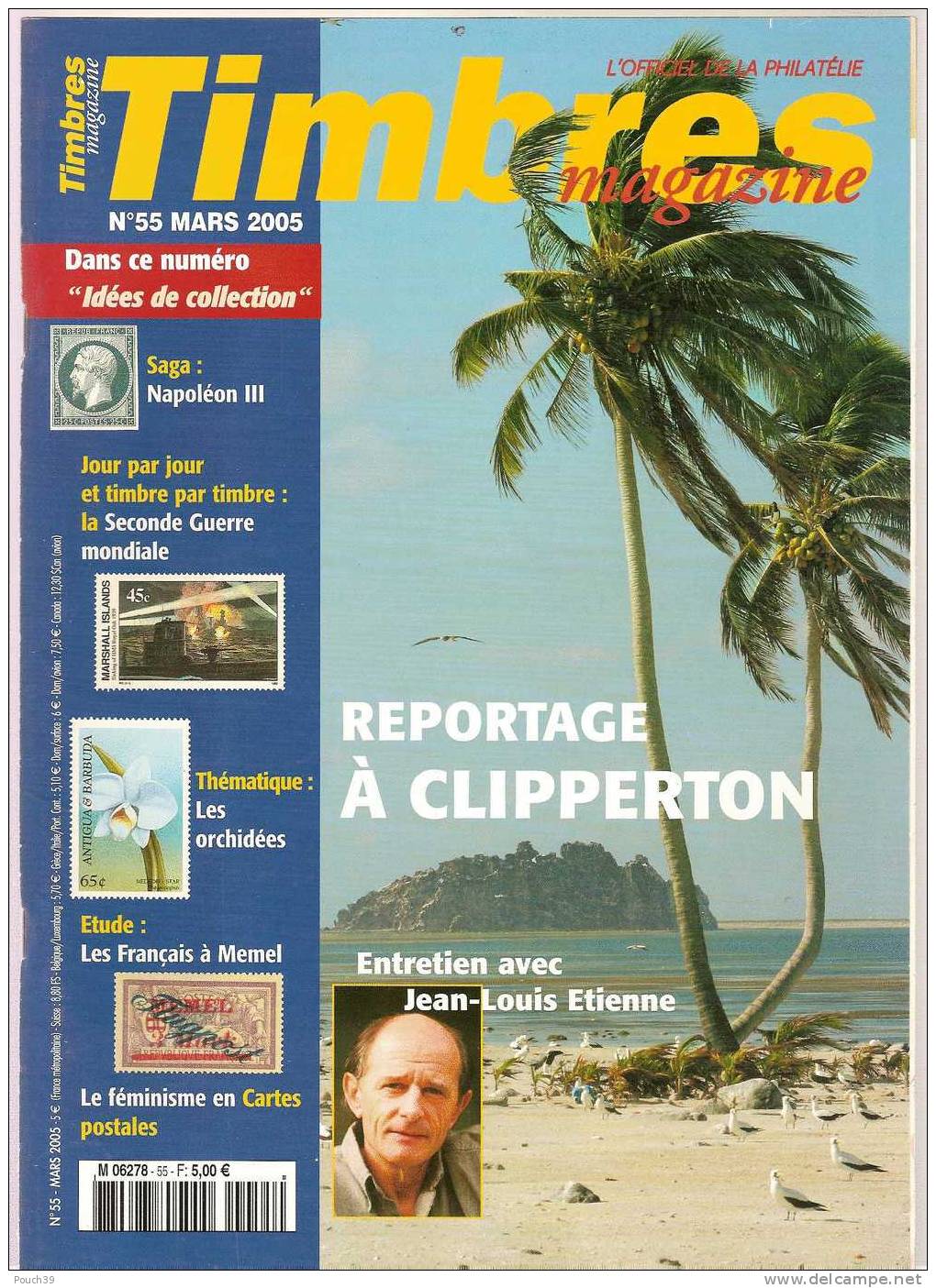 Timbres Magazine N° 55 Mars 2005 - Francés (desde 1941)