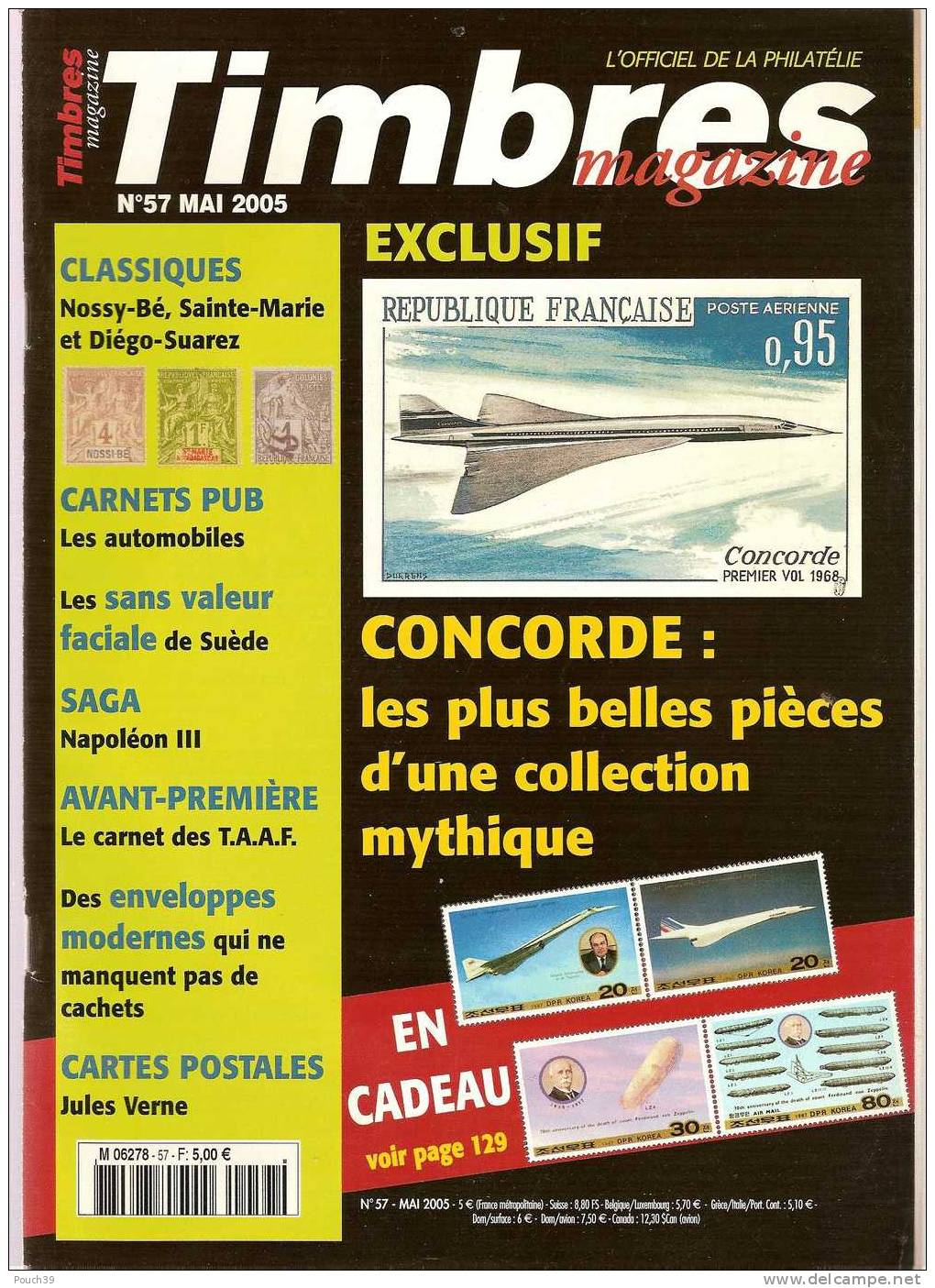 Timbres Magazine N° 57 Mai 2005 - Francés (desde 1941)