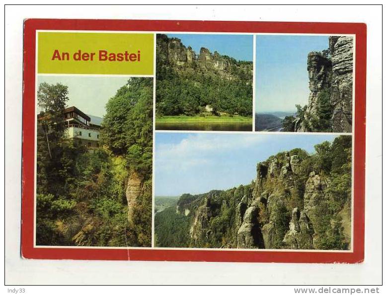 - ALLEMAGNE SAXE . AN DER BASTEI . VUES MULTIPLES - Bastei (sächs. Schweiz)