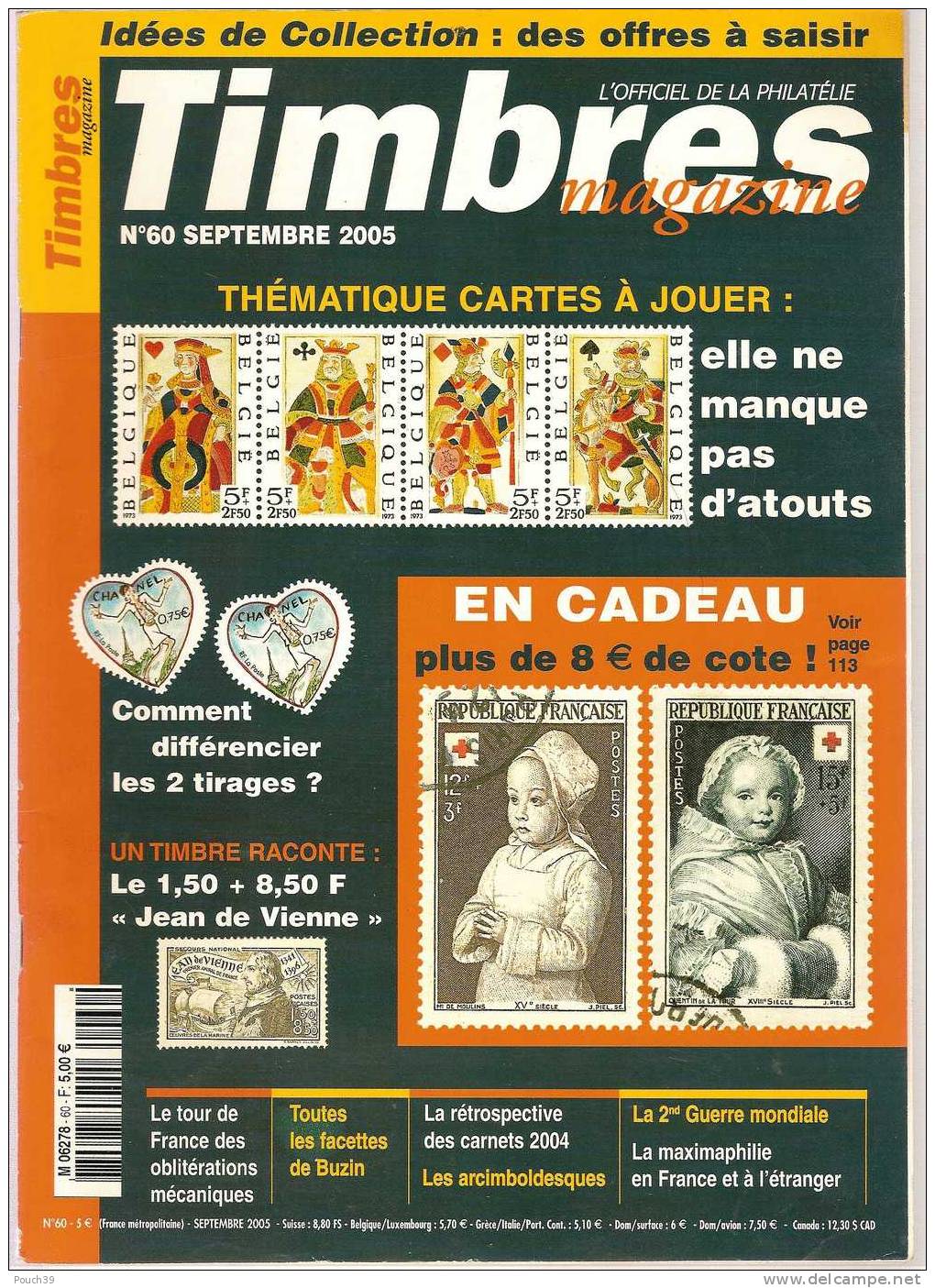 Timbres Magazine N° 60 Septembre 2005 - Francés (desde 1941)