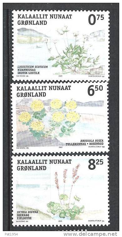 Groënland 2005 N° 428/430 Neufs Flore - Nuovi