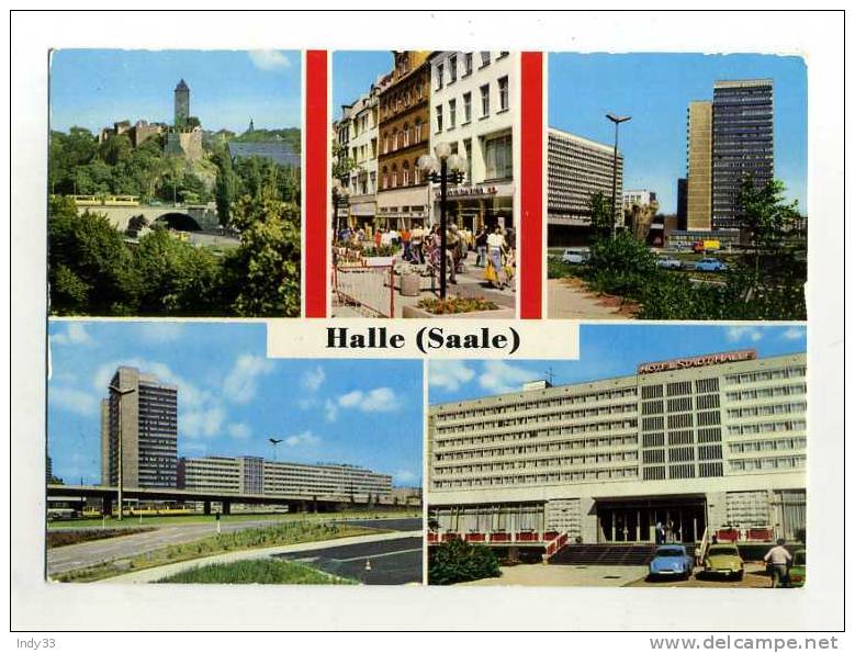 - ALLEMAGNE SAXE-ANHALT . HALLE / SAALE  . VUES MULTIPLES - Halle (Saale)