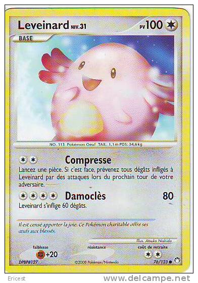 - T - CARTE POKEMON LEVEINARD NIV 31 76/123 ETAT COURANT - Autres & Non Classés