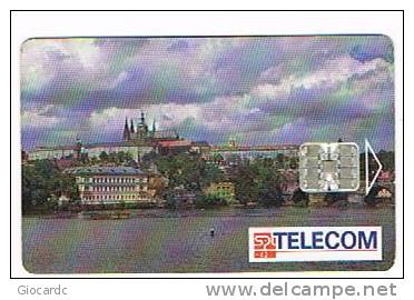 REPUBBLICA CECA (CZECH REPUBLIC) - SPT TELECOM CHIP - 1993 PRAGUE CASTLE 80 UNITS   N. 8 / 08.93 - USED  -  RIF. 3245 - República Checa