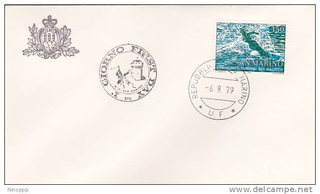 San Marino 1979  Water Ski  FDC - Sci