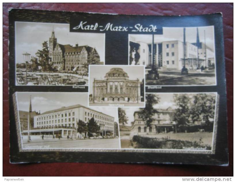 Chemnitz - Mehrbildkarte "Karl-Marx-Stadt" - Chemnitz (Karl-Marx-Stadt 1953-1990)