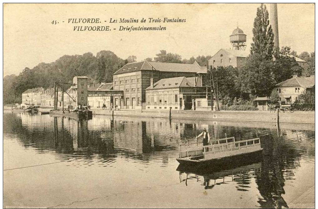 VILVORDE -- LES MOULINS DE TROIS-FONTAINES           Pli Coin Bas à Droite - Vilvoorde