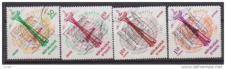 G1460 - HAITI Yv N°497/98 + AERIENNE 261a/62a  EXPO SEATTLE - Haiti