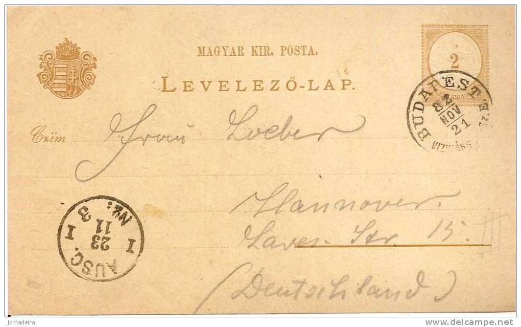 Hungary Stationary Card Used - Brieven En Documenten