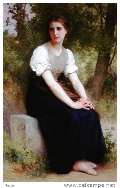 Art Print Reproduction On Original Painting Canvas, New Picture, Bouguereau, Song Of The Nightingale - Prints & Engravings