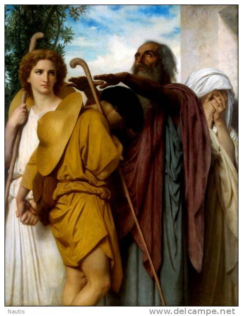 Art Print Reproduction On Original Painting Canvas, New Picture, Bouguereau, Tobias, Father, Good-Bye - Prints & Engravings