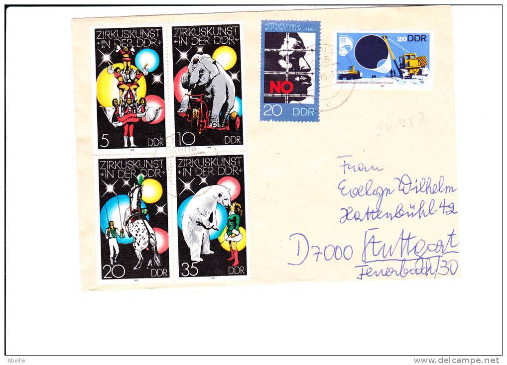 24/257  LETTRE DDR - Cirque