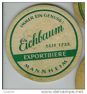 Sous-bock Eichbaum Seit 1733 Exportbière Mannheim / Vorzugliche Eichbaum In Flaschen ; In Jedem Heim - Portavasos