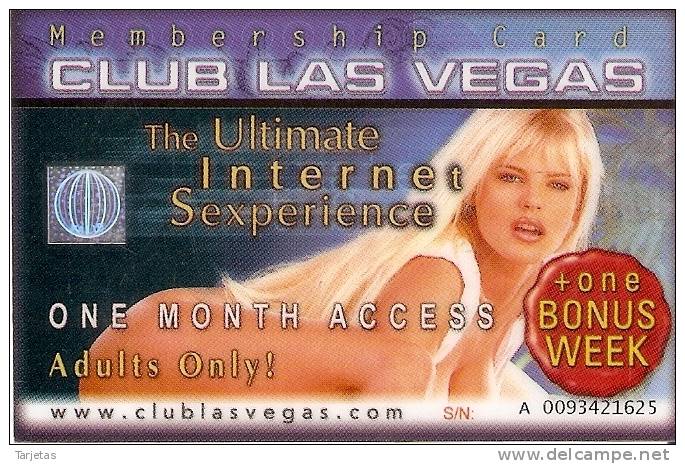 TARJETA DE ESTADOS UNIDOS DEL CLUB DE LAS VEGAS (CHICA SEXI) NUEVA-MINT - Otros & Sin Clasificación