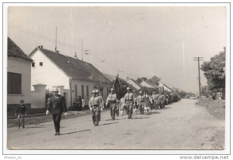 PROFESSIONS - Firemens, Parade, Real Photo Postcard - Feuerwehr