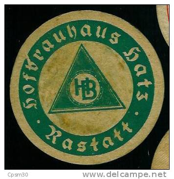 Sous-bock Besucht Rustatt Imturken-Louis-Jahr 1955 / Hofbrauhaus Hats Rastatt - Sous-bocks