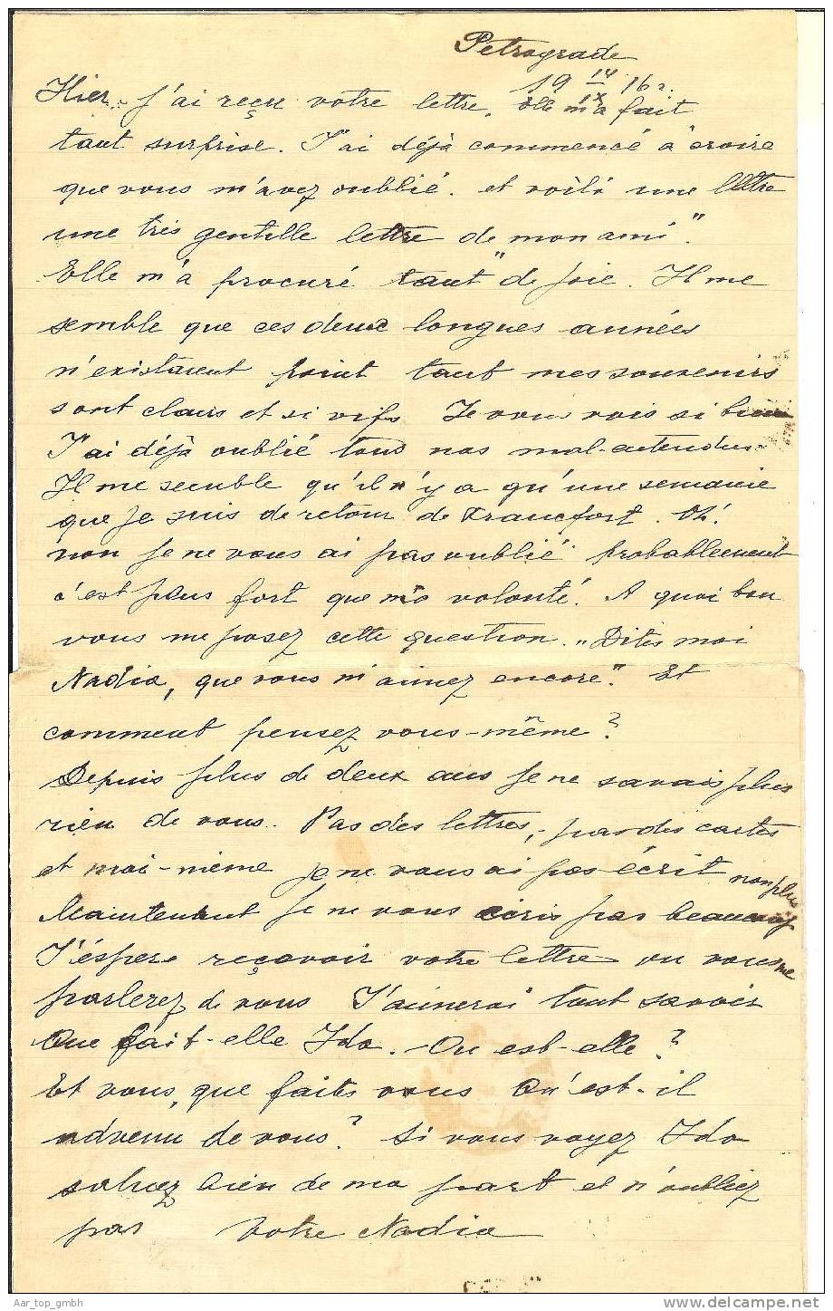 Russland 1918-09-19 Zensurbrief Nach Genf Schweiz - Lettres & Documents