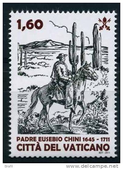 2011, Vaticano, Padre Eusebio Chini, Serie Completa Nuova (**) - Unused Stamps