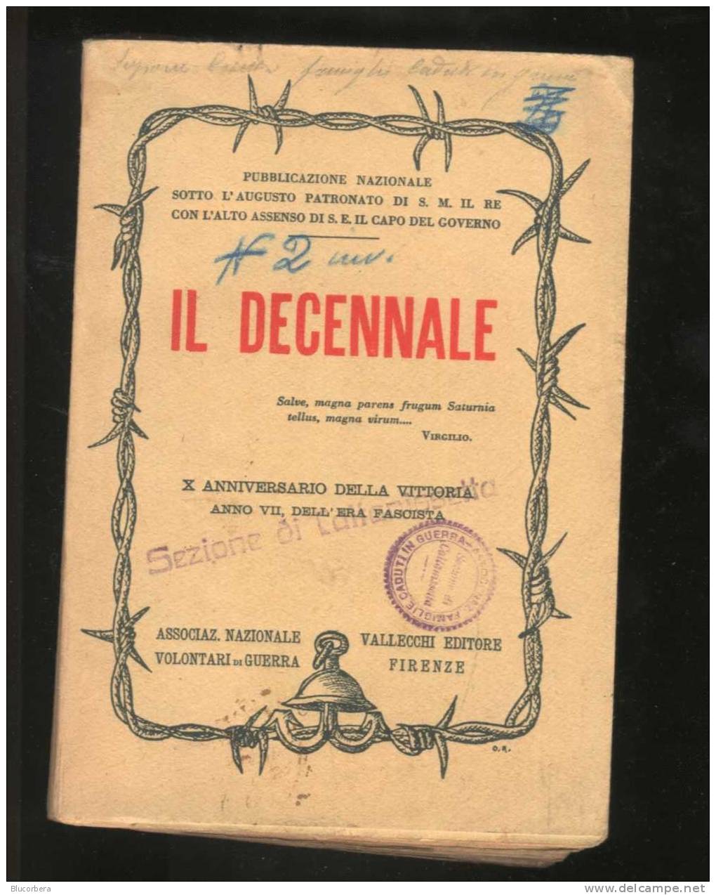 1929 IL DECENNALE In 8^ Figure Nel Testo Pag. 494 - Other & Unclassified