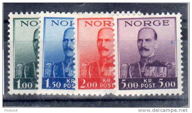 NORVEGE - N°183/6  **  (1937-8) - Ongebruikt