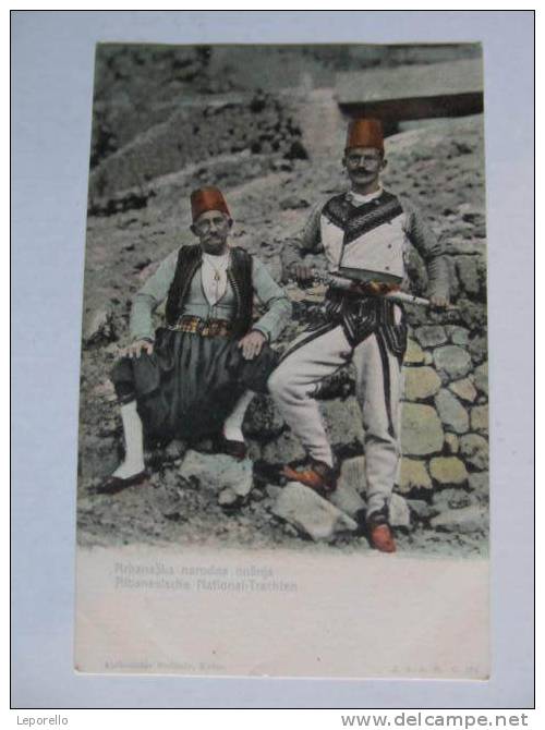 AK Albanien Costumi Trachten Ca.1902 //  D*1227 - Albania