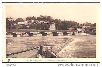 19.  -  MONTREJEAU.  -  VUE GENERALE SUR LA GARONNE ET LA VILLE. - Montréjeau