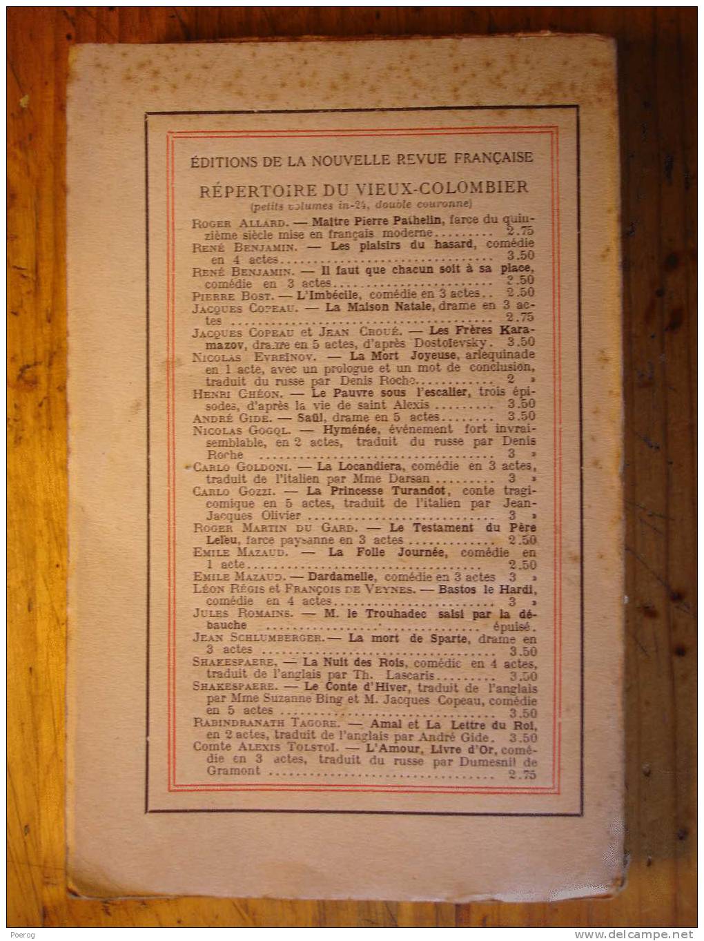 KNOCK + M. LE TROUHADEC - JULES ROMAINS - NRF - 1924 - THEATRE DE JULES ROMAINS TOME 1 - 1901-1940