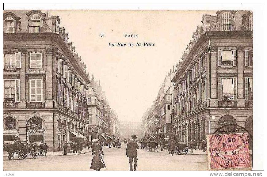 PARIS RUE DE LA PAIX (PERSONNAGES) REF 21299 - Arrondissement: 02