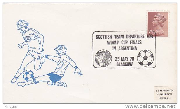 Great Britain 1978  Scottish Team Departure For World Cup Finals  Souvenir Cover - Other & Unclassified