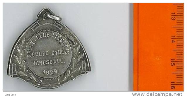Numismatica - MEDAGLIA  SPORT CLUB LIEGEOIS -  HANDBALL ANNO 1929 - COUPE GYDE - Other & Unclassified
