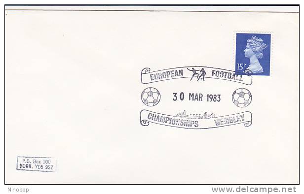 Great Britain 1983 European Football Championships  Souvenir Cover - Autres & Non Classés