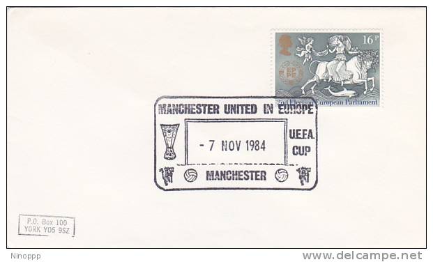 Great Britain 1984  Manchester United In Europe UEFA Cup Souvenir Cover - Other & Unclassified