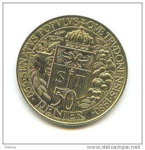 ST. TRUIDEN  50 DENIER 1980 - Tokens Of Communes