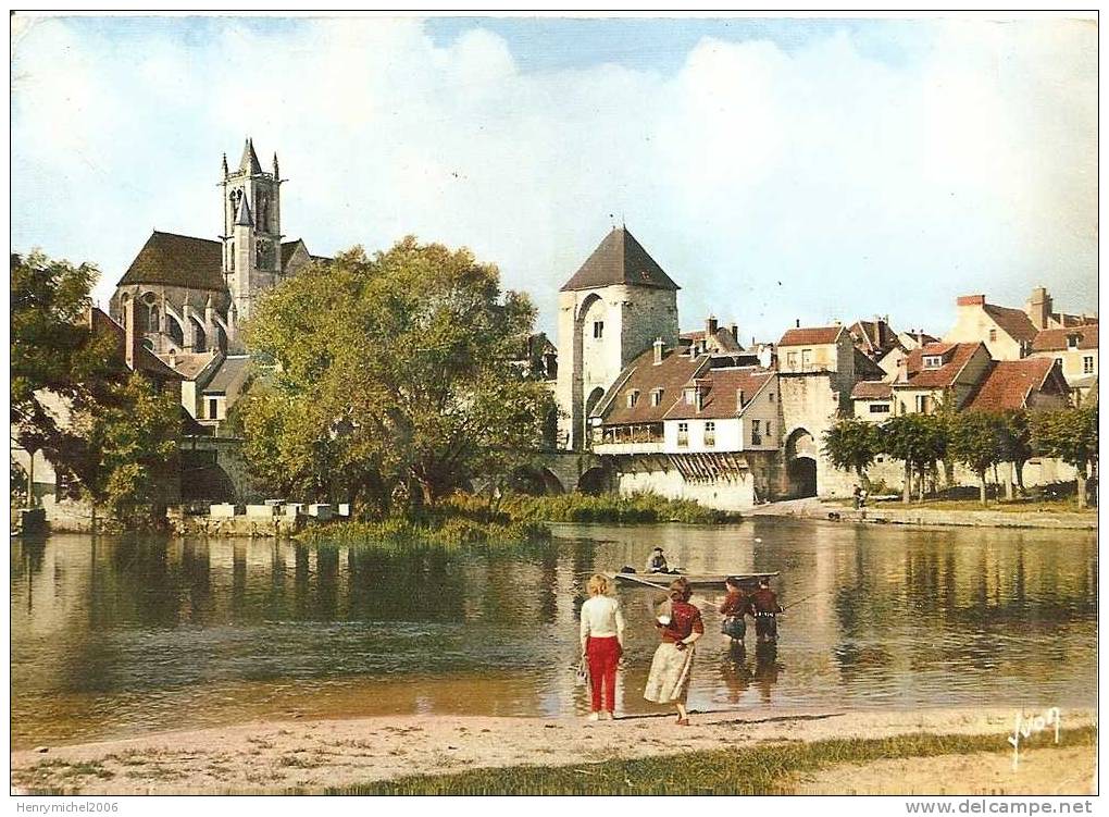 Seine Et Marne - Moret Sur Loing , La Peche En 1960 , Ed Ekb 2697 Yvon - Moret Sur Loing