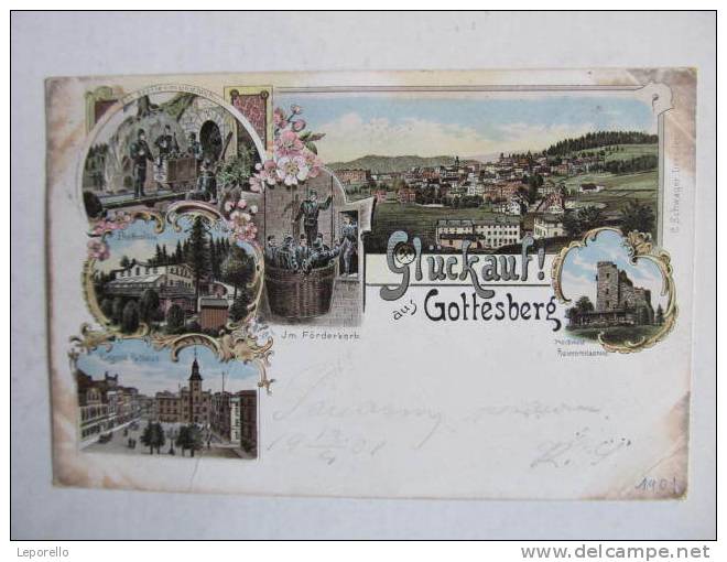 AK GOTTESBERG Boguszow 1901 Litho  //  D*1397 - Schlesien