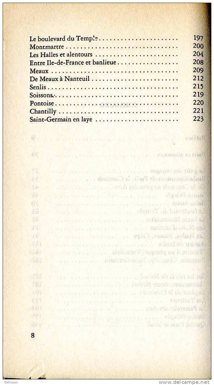 Paris Et Alentours Par Gérard DE NERVAL, Ed. Encre, 1980, Tourisme Littéraire - Paris