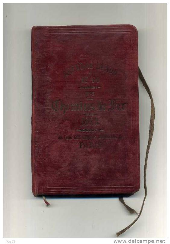 - AGENDA  DUNOD . N°6 . CHEMINS DE FER 1883 - Ferrocarril & Tranvías