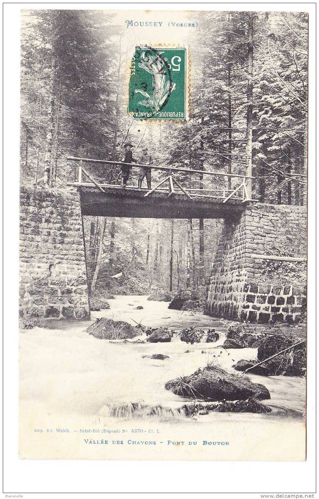 CPA - MOUSSEY - Pont Du Bouton - Vallée Des Chavons - 1908 - Moussey