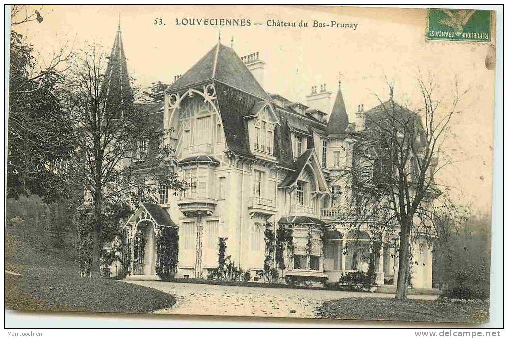 DEP 78 LOUVECIENNES CHATEAU DU BAS PRUNAY - Louveciennes