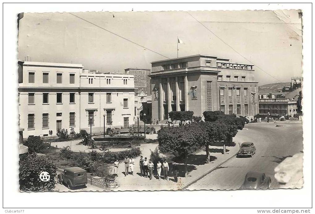 Mostaganem (Algérie) : Le Nouveau Square Et Le Palais Consulaire Env 1956 (animée). - Mostaganem